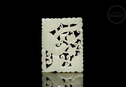 Placa de jade tallada 