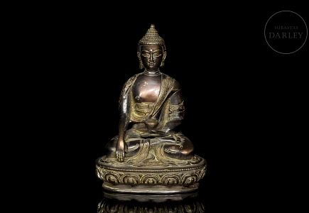 Escultura en bronce “Buda Shakyamuni”, s.XX