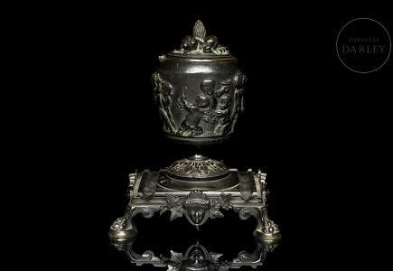 Escribanía de bronce 