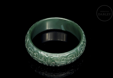 Brazalete de ágata verde, dinastía Han