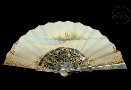 Abanico con país de papel 