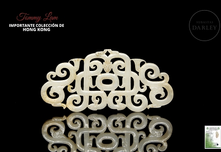 Placa de jade blanco 