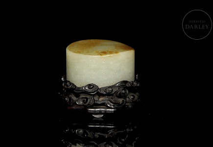 Sello de jade blanco