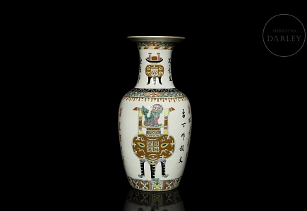 Jarrón de porcelana esmaltada 