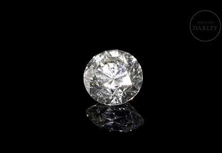 Diamante natural en talla brillante, 2.08 ct, certificado HRD