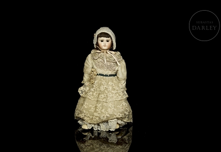 Muñeca con cabeza de porcelana, Alemania, pps. s.XX