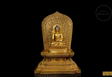 Altar de bronce dorado 
