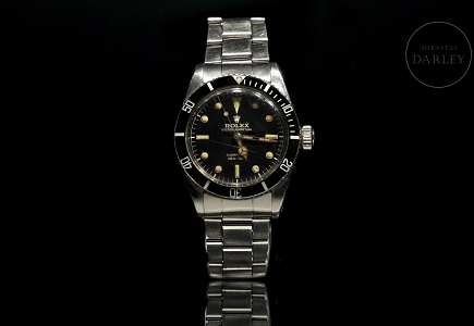 Reloj de pulsera Rolex Oyster Perpetual Submariner, década de 1950