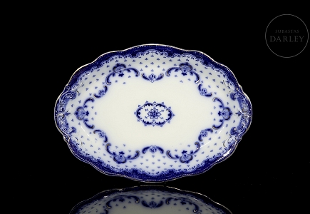Bandeja de porcelana inglesa Keele, WH. Grindley, ffs. s.XIX