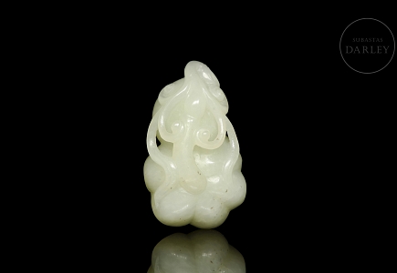 Figura de jade blanco