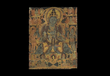 Tangka “Vajradhara, Dorje Chang”, Tíbet, s. XIX-XX