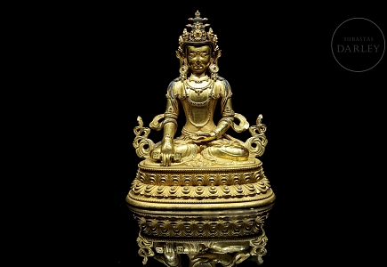 Buda de bronce dorado