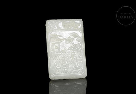 Placa de jade blanco de Hetian