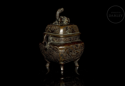 Incensario de bronce 