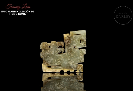 Placa de jade amarillo