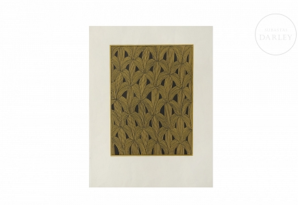 Alfredo Alcain Partearroyo (1936) “Entrecruzados sobre ocre”, 2003