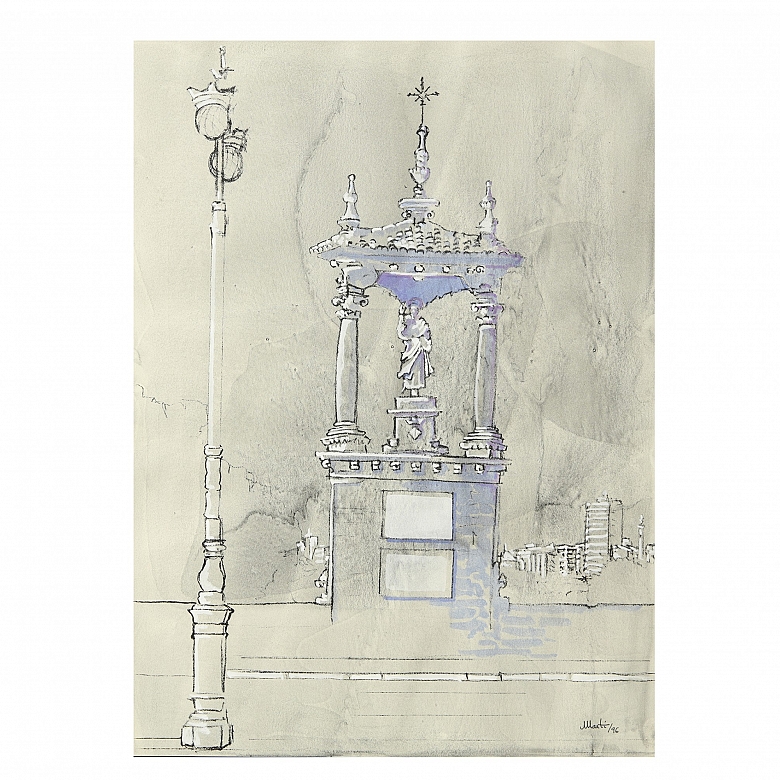Marti (20th century) ‘Capilla del Puente del Real’, 1996