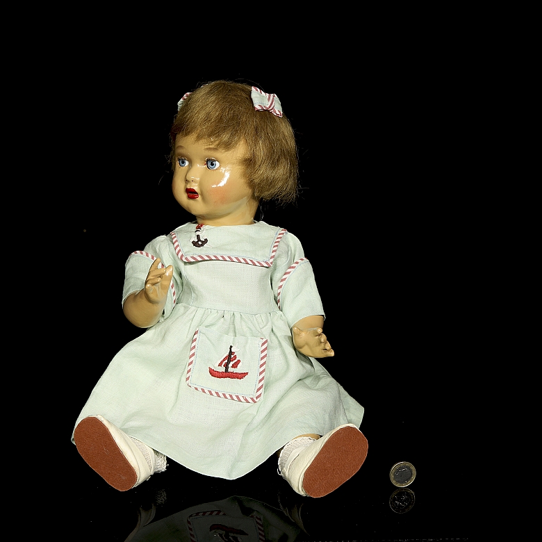 Muñeca clásica Mariquita Pérez, España, c. 1945-1952