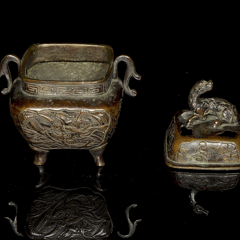 Incensario de bronce 