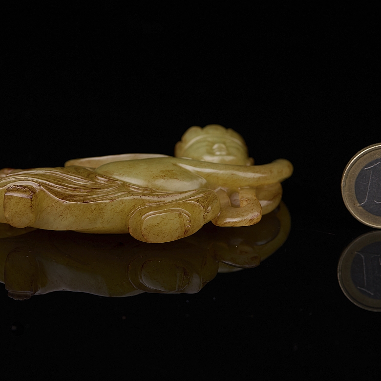 Placa de jade amarillo