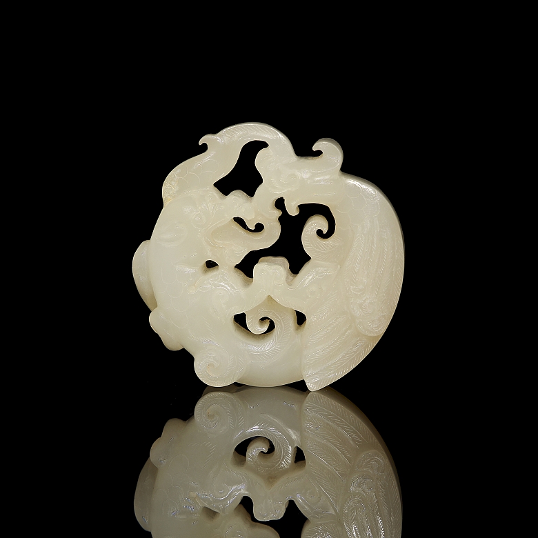 Colgante de jade blanco 