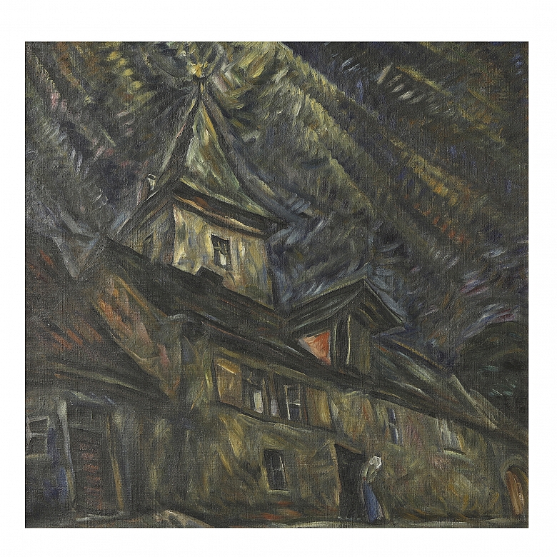 Albert Stefan Kohler (1883-1946) ‘Night Scene’, 1927