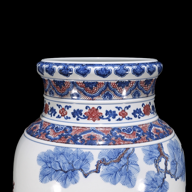 Jarrón de porcelana esmaltada 