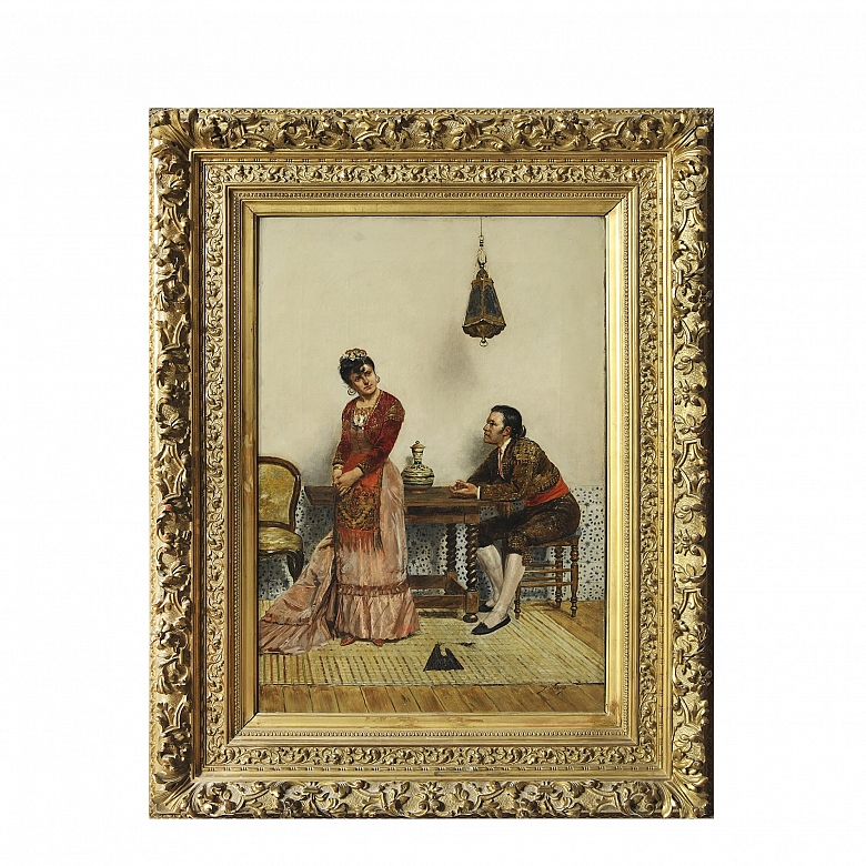 Jules Worms (1832–1914) ‘Couple Conversing’