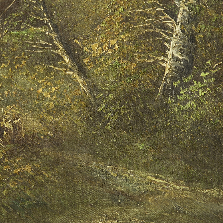 19th-20th century French school ‘Woman in the countryside’