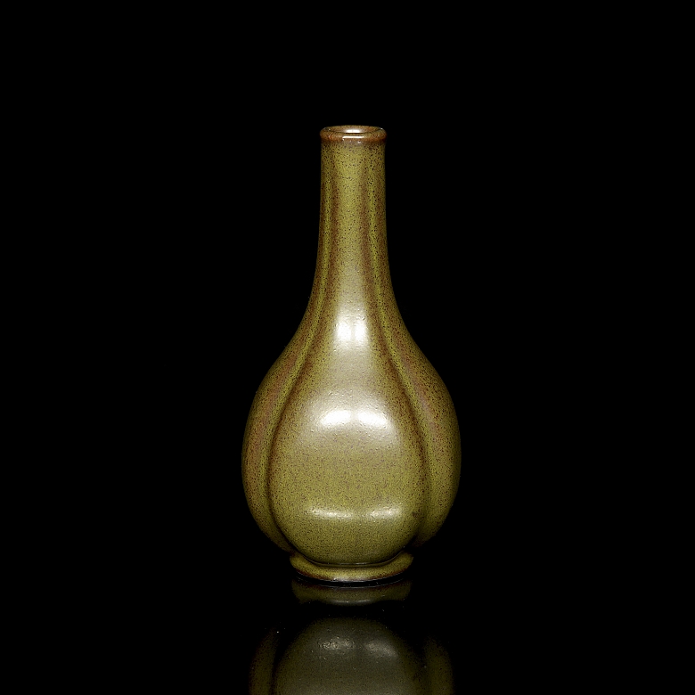 Jarrón de cerámica esmaltada