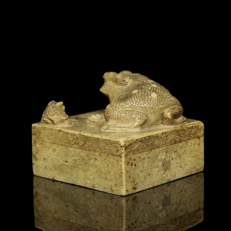 Stone seal “Two Toads”, Qing dynasty - 5