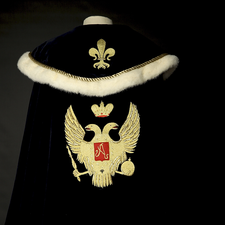 Ceremonial cloak with double-headed eagle, 20th century