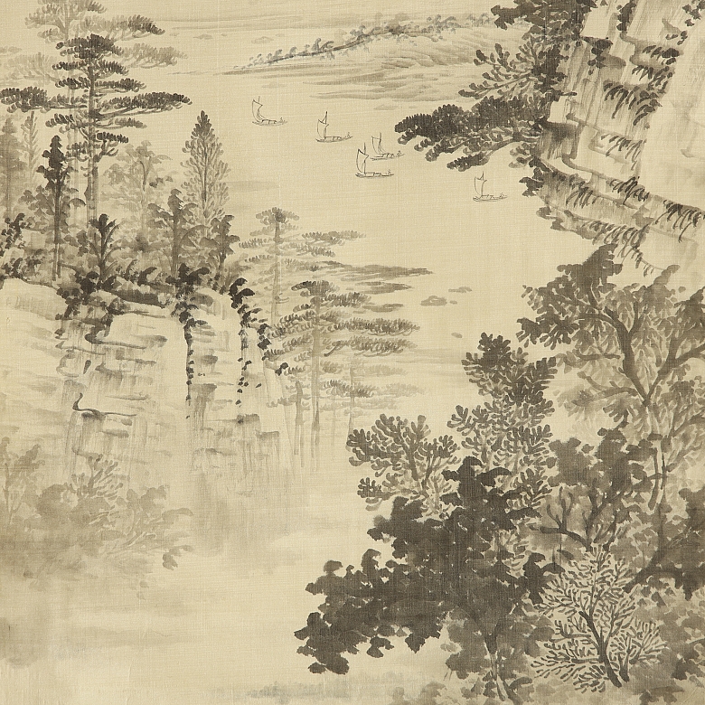 中国画《江山如画》，20世纪 - 4