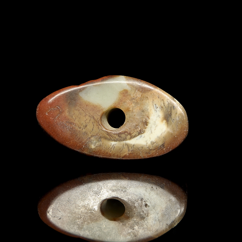 Colgante de jade tallado, cultura Hongshan