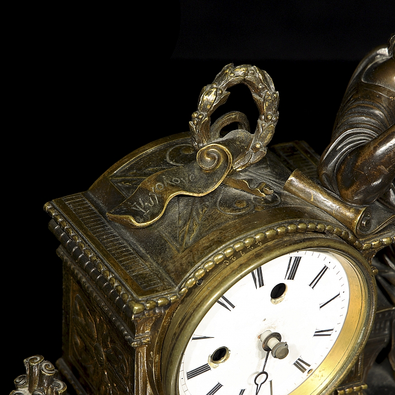 Reloj de sobremesa de estilo Imperio 