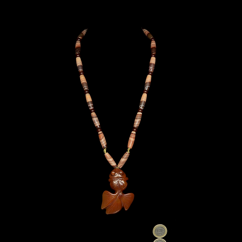 Collar de Dzi de ágata 