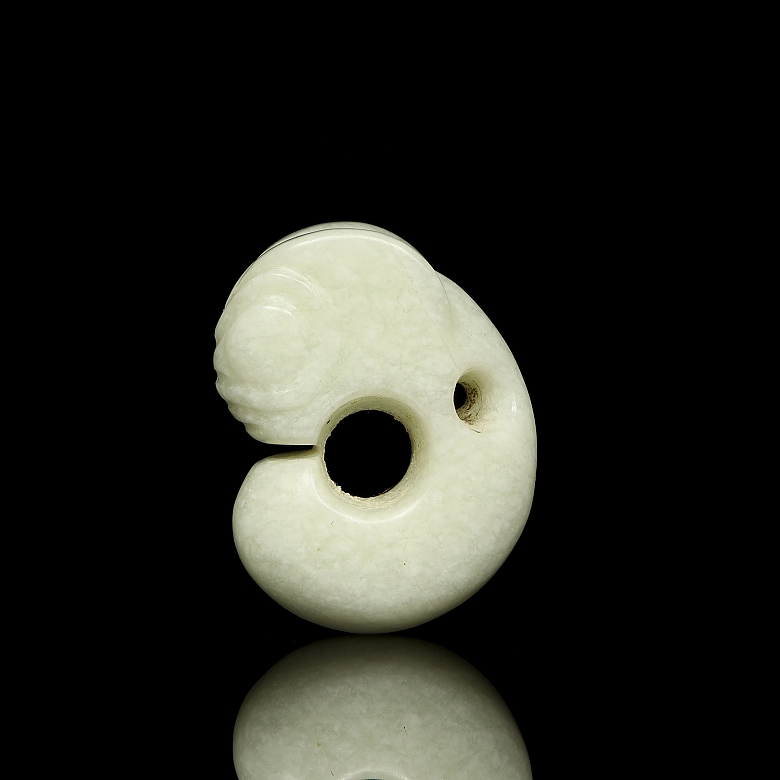 Colgante de jade blanco