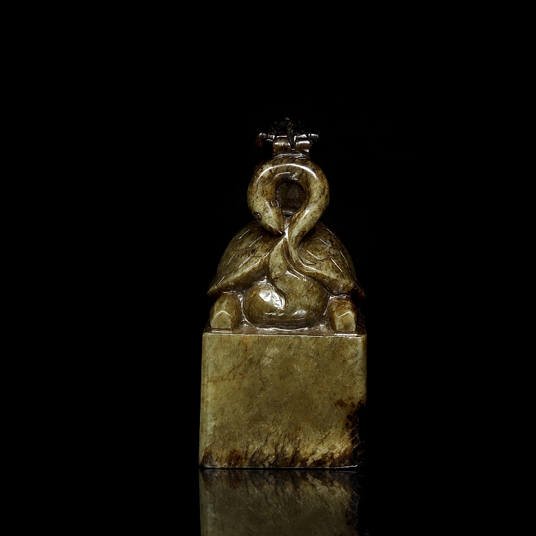 Sello de jade amarillo