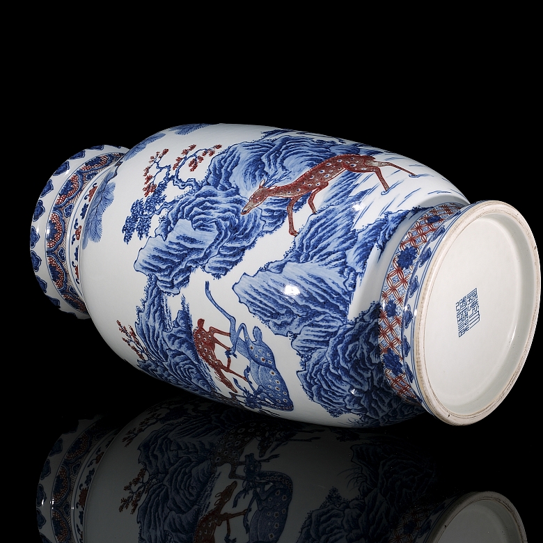 Jarrón de porcelana esmaltada 
