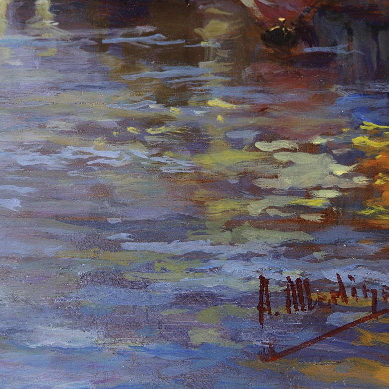 Antonio Medina (1944) ‘Venice Canal’