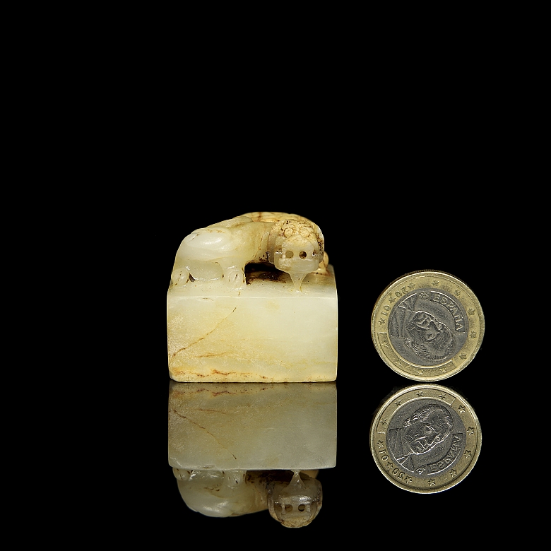 Sello de jade tallado 