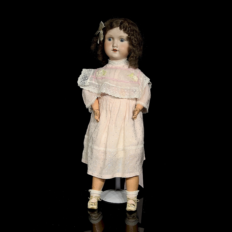 Muñeca de porcelana Max Oscar Arnold / Welsch, Alemania, pps. s.XX