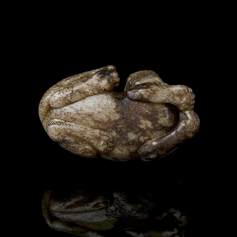 Carved jade figurine ‘Crouching Tiger’, Ming dynasty