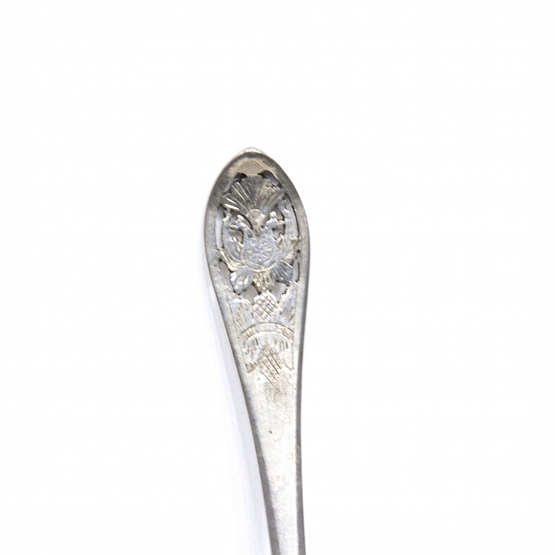 Utensilios de metal plateado, Indonesia, S.XIX - XX - 2