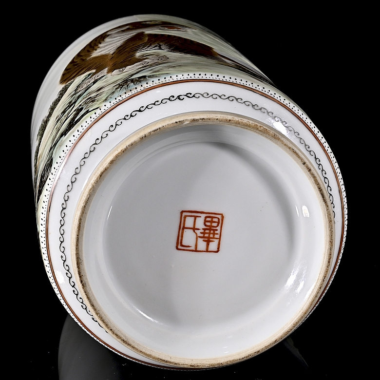 Jarrón de porcelana