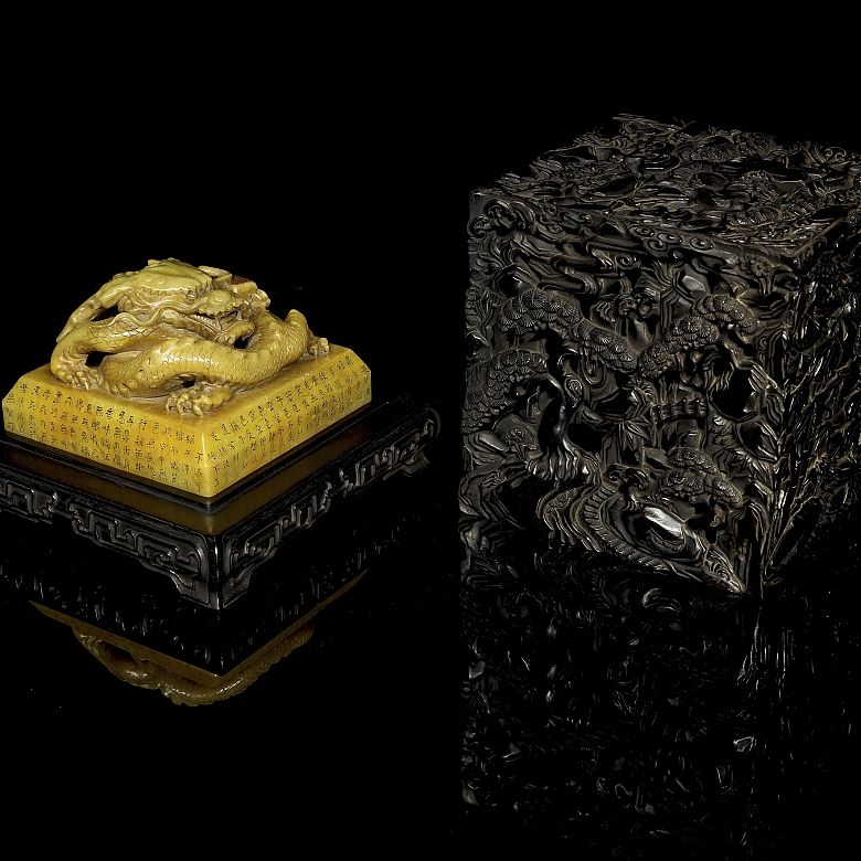 Sello de jade amarillo