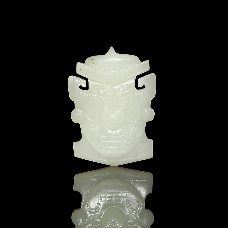 Placa de jade blanco 