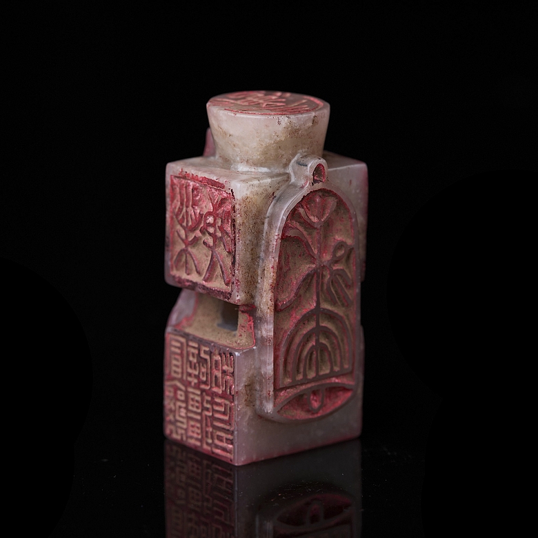 Six-sided carved jade seal ‘Mao Xiang’, Dai Benxiao
