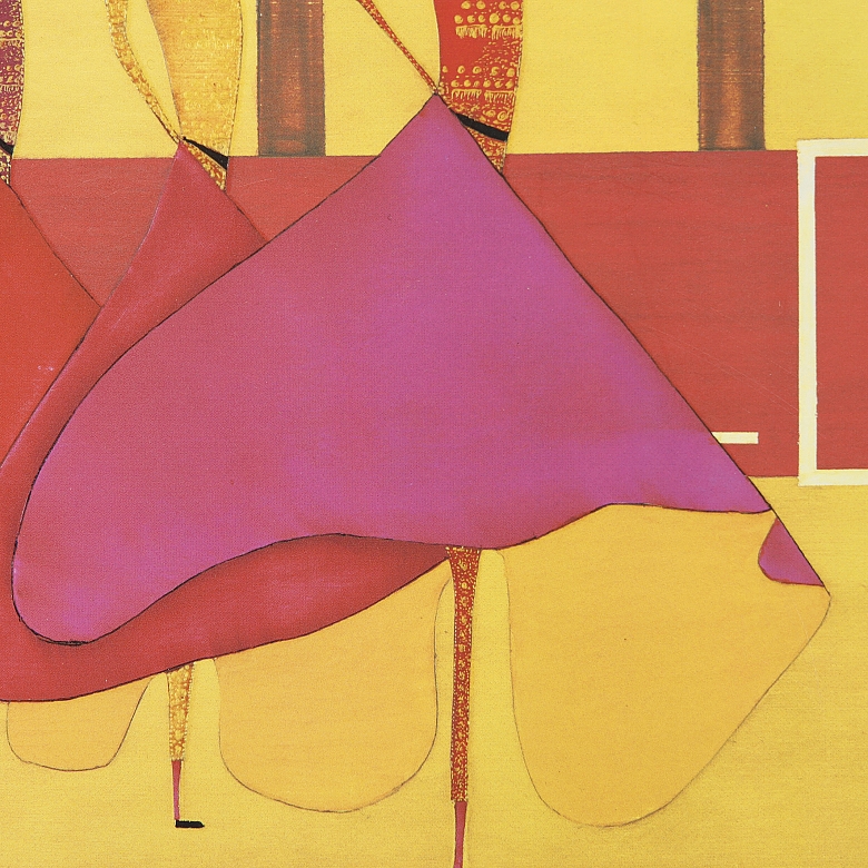 Thierry Ona (1960) Pareja de pinturas 