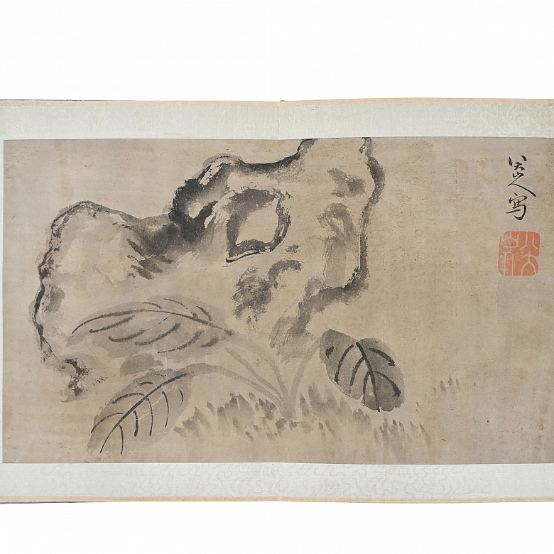 Album of prints entitled ‘Flowers and Birds’ signed by Bada Shanren